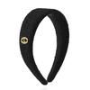 & COUTURE BLACK TWEED HAIR BAND