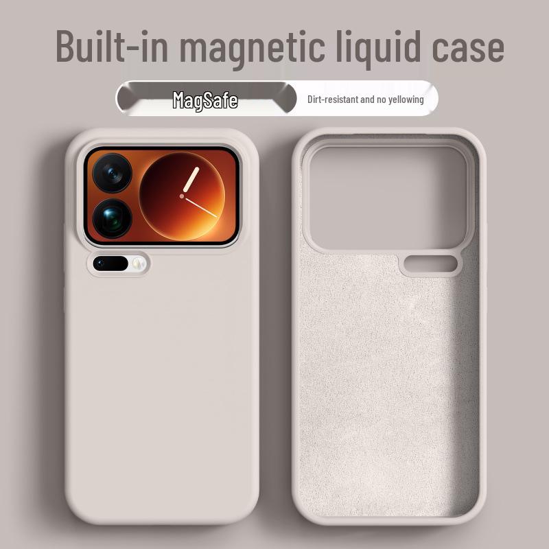 Magnetic Charging Drop-Proof Liquid Silicone Case for Xiaomi 17 Pro Max