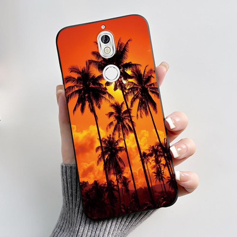 Case For Nokia 7 Phone Casing For Nokia 7 Plus Back Cover Trendy Soft Silicone Shockproof Black Case Milk Tea Rabbit Pattern