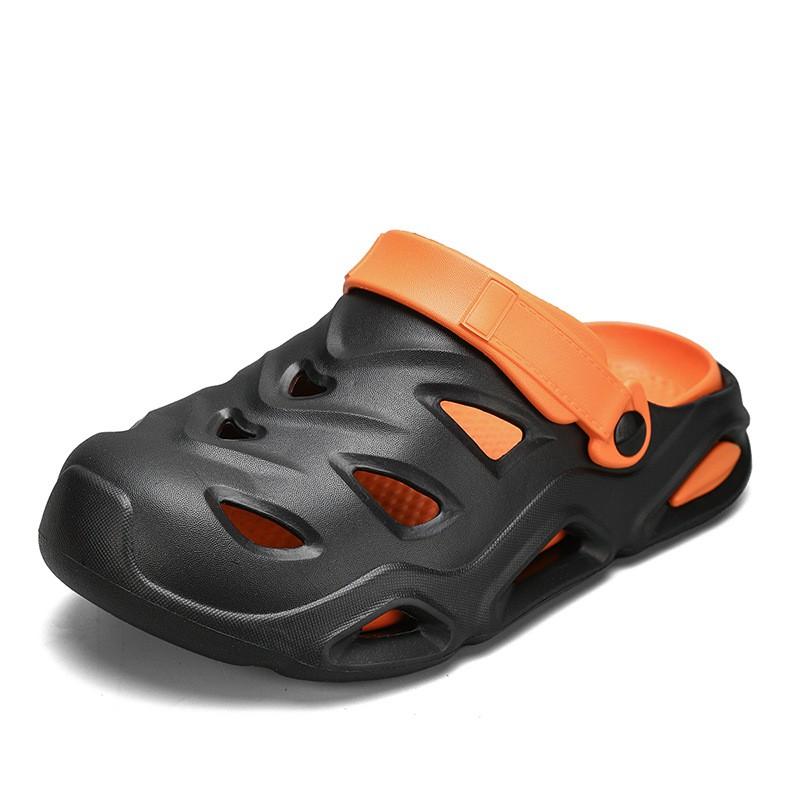 Kids Shoes Mens Open-Toe Slip-On Sandals With Closed Toe Thick Sole Non-Slip Breathable Beach Pool Casual Wear