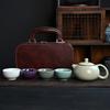 Five Famous Kilns Portable Travel Tea Set, Business Bank Company Event Gifts Can Be Used As Gift Boxes