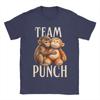Baby Monkey Punch Team Punch Unisex T Shirt  Casual Tees Short Sleeve Round Neck TShirts Pure Cotton Printing Tops