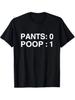 HerrenHOSE: 0 / KOT: 1 Buchstabe Damen T-Shirt Baumwolle Tee Top Streetwear Oversize Meme ironischer Humor weirdcor Sarkastisch Urkomisch