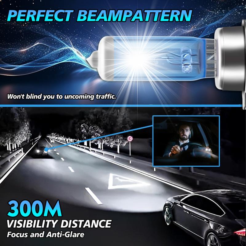 Super Bright Halogen Bulbs H1 H4 H7 H11 H9 9005 HB3 9006 HB4 9008 9012 100W 6000K Headlight 12V Fog Lights 880 5202 Driving Lamp