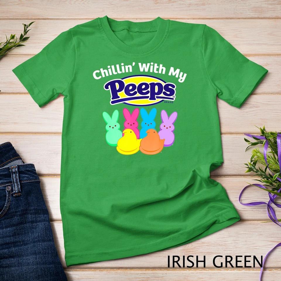 Peeps Easter Chillin With My Peeps T-Shirt Unisex T-shirt 4 S
