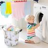 Woodland Animals Laundry Basket,Collapsible Clothes Hamper Waterproof Forest Fox Bear Deer Storage Basket with Handle Kids Room Jungle Deer Laundry