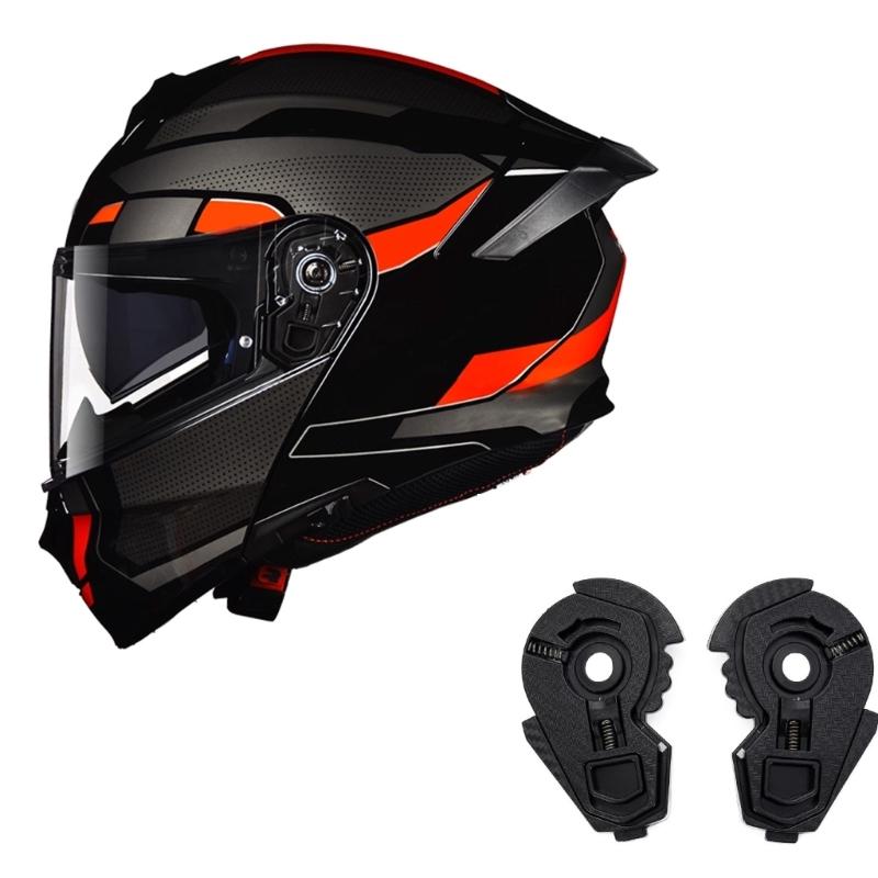 Easy Installation Flip Up Helmets Bottom Base Mount Support Secure Attachment for JHM 902 Improve Motorcycle Safety 2pcs
