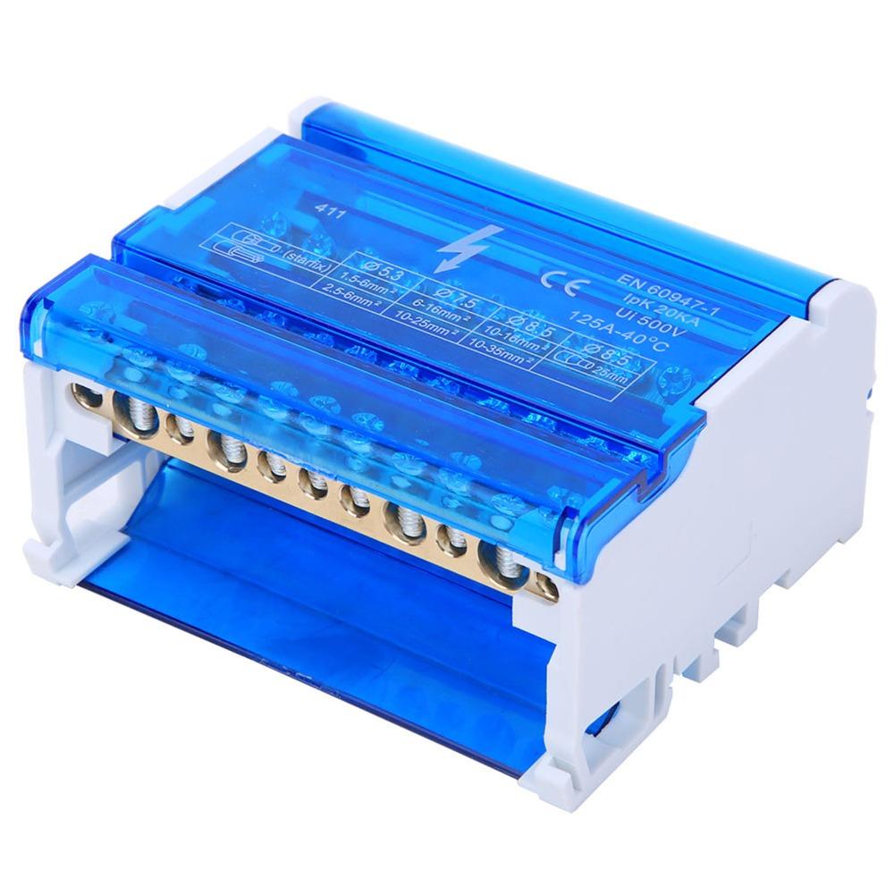 4-Level Din Rail Terminal Block Distribution Box Din Rail Distribution Box  Power Distribution