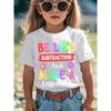 Tailles européennes T-shirt graphique pour enfants sur le thème des mathématiques « Sois comme la soustraction & Fais la différence » - Design coloré - Inspiré