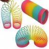Rainbow Circle Fun Folding Toy Material Spring Coil Children'S Creative Magic Party Party Funny Tool Colorful Elastic Pen Holder