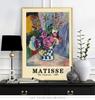 Henri Matisse Museum Exhibition Poster, Les Pivoines Oil Painting, Matisse Colours Abstract Wall Picture, Living Room Wall Decor No Frame