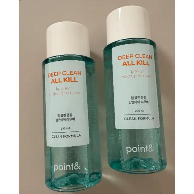 Point & Deep Clean All Kill Lip & Eye Hypoallergenic Mascara Remover, 200ml, 2 Pcs