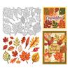 Herbst-Thema Kohlenstoffstahl Stanzformen Schablonen für DIY Scrapbooking Fotoalbum Dekorative Prägepapierkarte Blatt 180x130x0,8mm