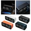 LED Digital , Rechargeable Mirror Bedside Clock, Subwoofer Music Player, Repeat, , Volume And Brightness