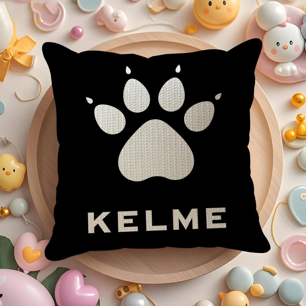 Luxury Fashion K-Kelme Cushion Cover Linen Organic Fabric Double-Sided Printing Breathable Pillow Case Sofa Home Decor Gift