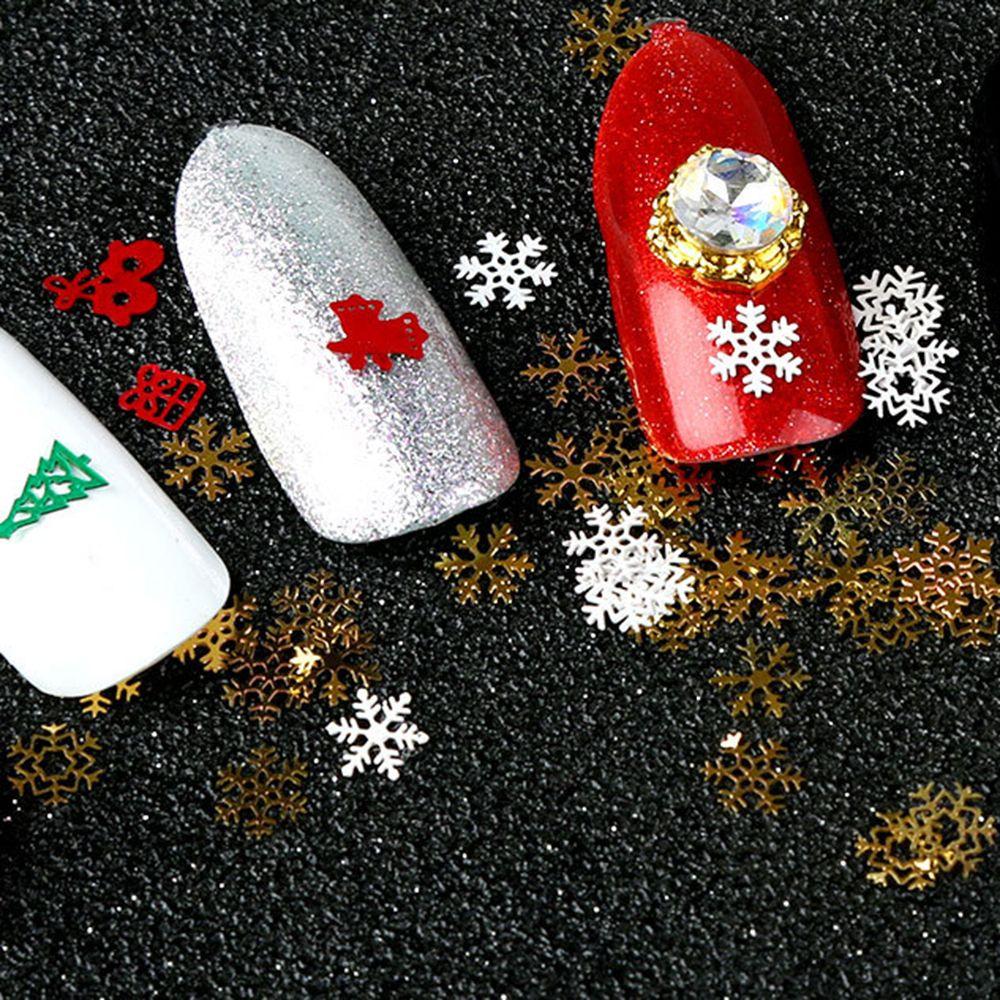 Salon Supplies Nail Art Decoration 3D Sparkles Sequins Nail Flakes Slices Snowflake Nail Sequins