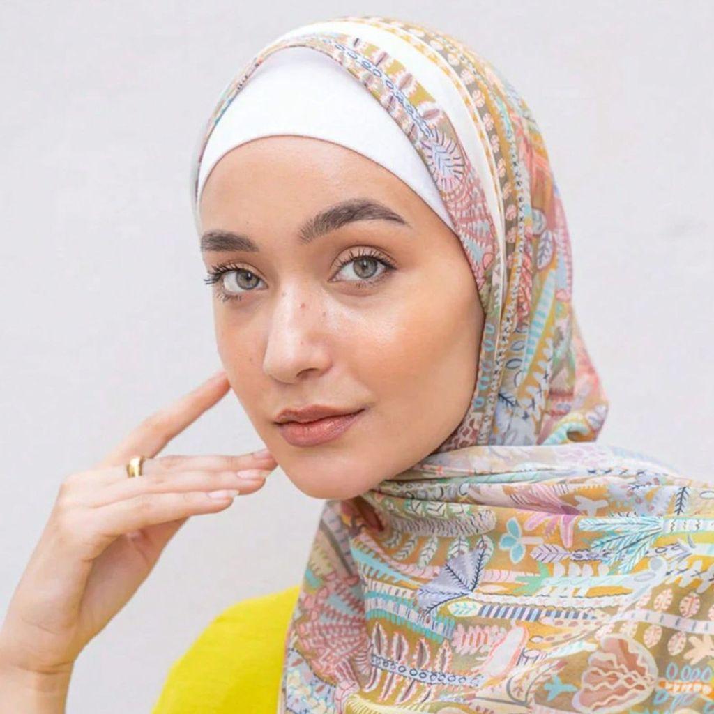 Ethnic Style Chiffon Printed Beach Wrap With Sun Protection For Women Style H