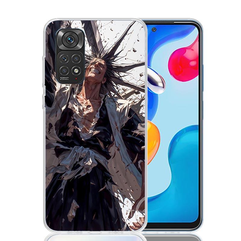 Zaraki Kenpachi Bleach Phone Case For Xiaomi Redmi Note 15 14 13 12S 12 Pro Plus 11S 11E 11 11T 10S 10 Art Soft Pattern Cover Re