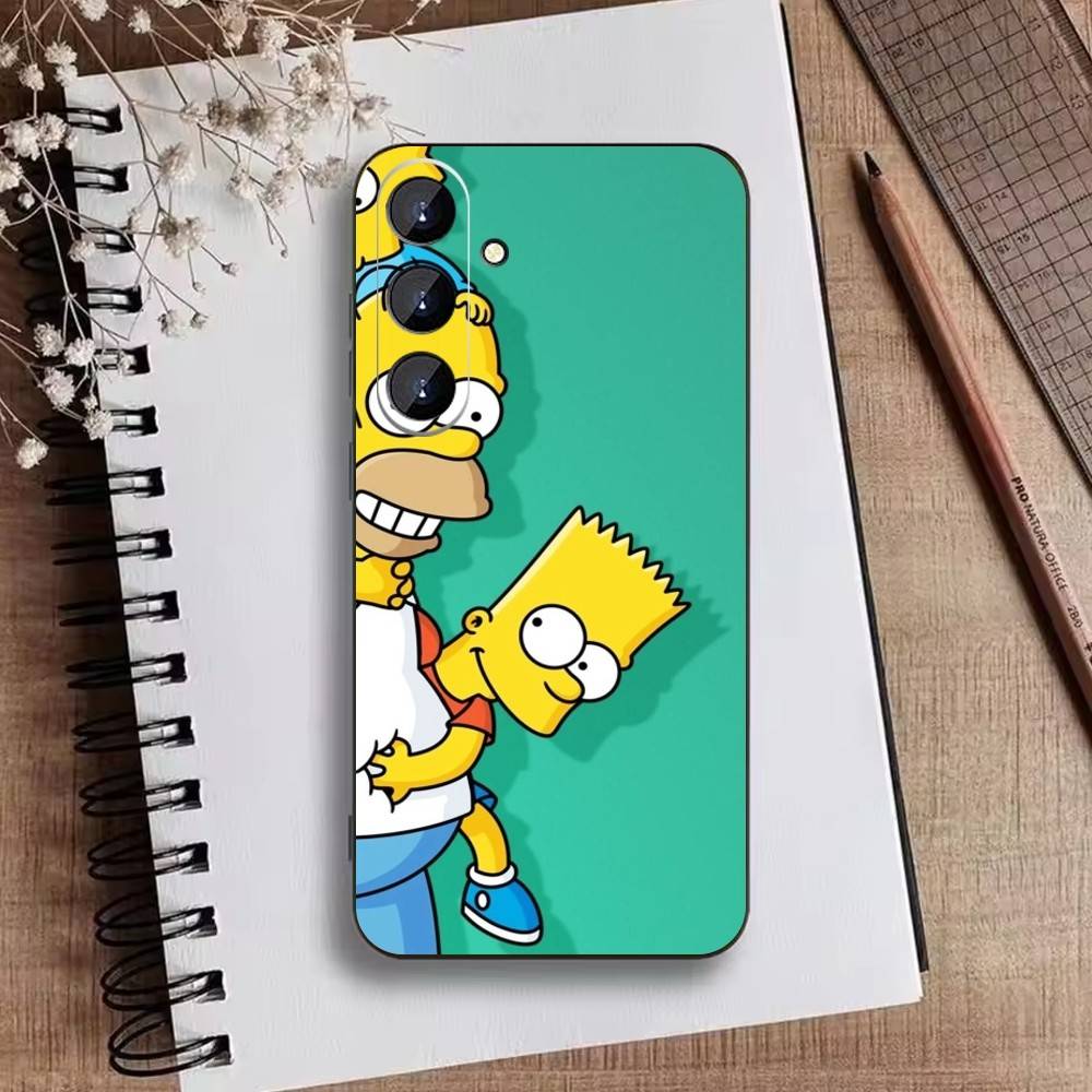 The I-Simpsons Cartoon Phone Case For Samsung Galaxy A73,A21s,A22,A31,A52,A53,A71,A41Soft Black Shell