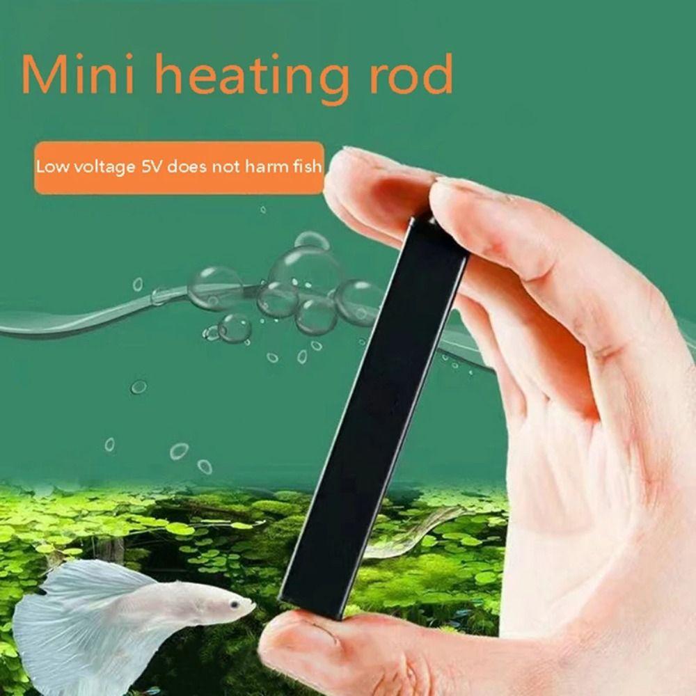 USB Charging Mini Aquarium Heater 5/10W Thermostatic Turtle Heater  For Small Fish Tank