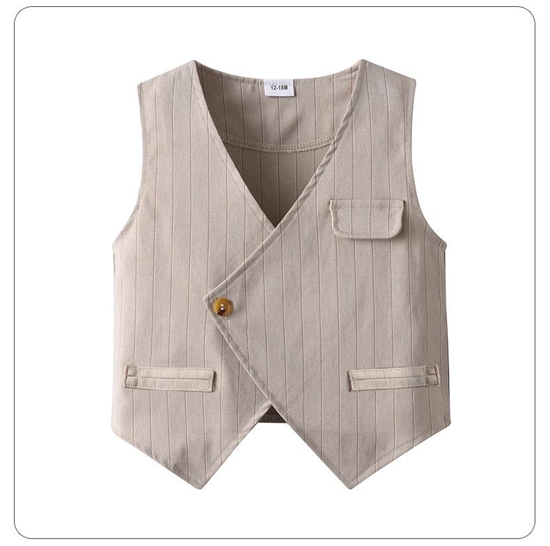 Children's British Style Summer Set: Short-Sleeve Top, Shorts, and More. Boys' Formal Wear.