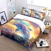 Dolphin leaping with rainbow Print Bedding Set 1 Duvet Cover 2 Pillowcases for Adult and Children Luxury Gift Full Size