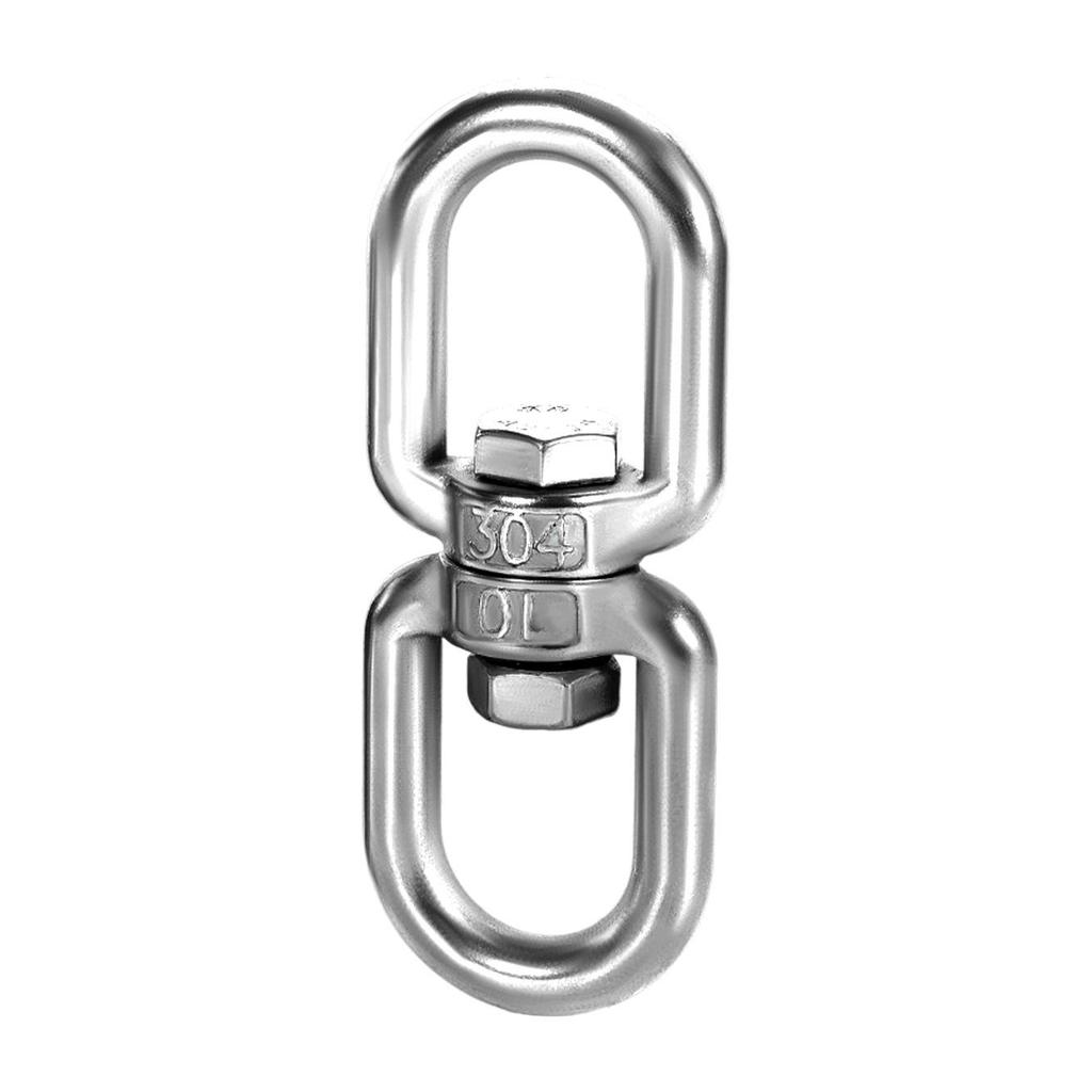 304 Stainless Steel Swivel Chain Shackle for Dog Chains and Connectors (M4, M5, M6, M8).