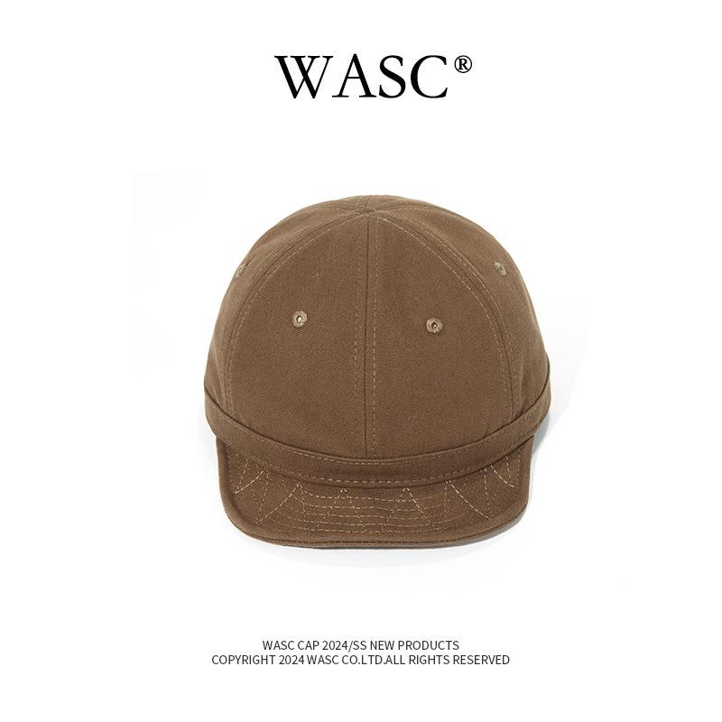 Light version short brim cap men and women versatile casual solid color Ami Kaji soft top flat edge baseball cap couple