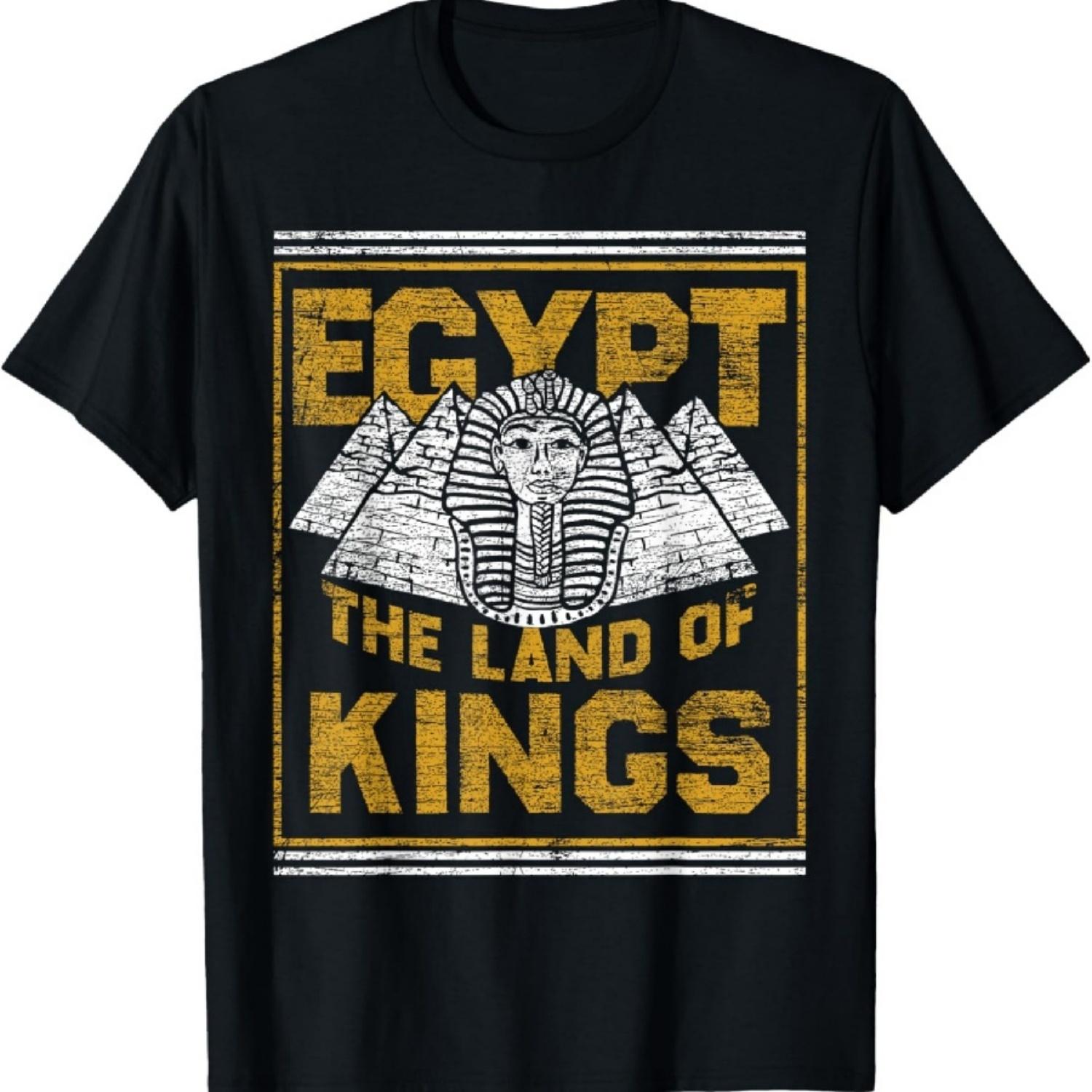 Египет Земля Королей - Египетские Подарки Винтажная Футболка Египет S