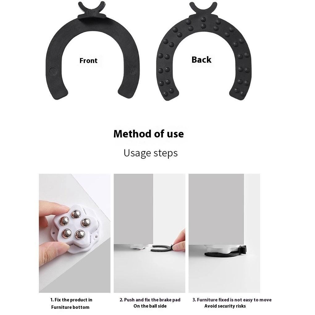 4x Edelstahl Lenkrollen Set mit 4 für Büromöbel Schwenkrollen Rollen für Geräte