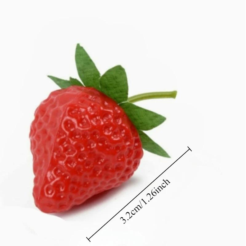 

10/20 шт. Имитация клубники искусственная клубника искусственный фрукт домашнее праздничное украшение для вечеринки реквизит для фотосъемки 10pcs