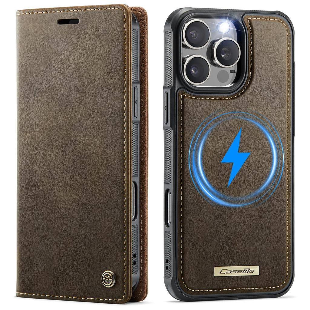 Applicable To Samsung S25 Mobile Phone Case S24Fe Split Flip Leather Case S23Plus Bracket S22 Plug-in Card S20 Magnetic Attraction