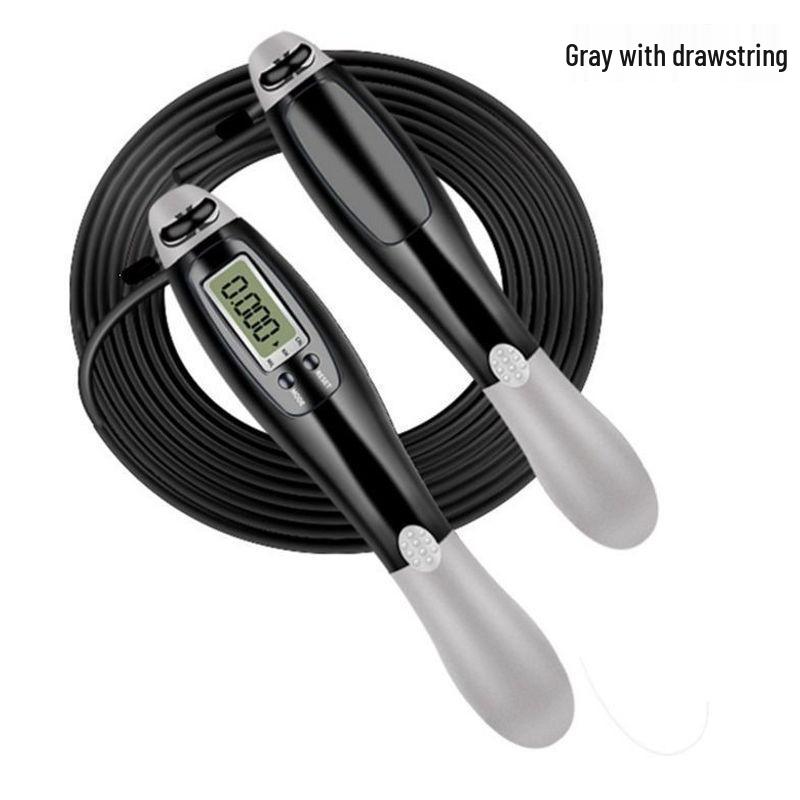 Electronic Skipping Rope for Fitness and Exercise - Suitable for Middle and Primary School Students with Steel Wire Rope