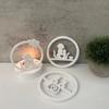 Candle Holder Silicone Molds Rings Cats Dog Candlestick Mould Craft Supplies Plaster Molds for Table Decorations