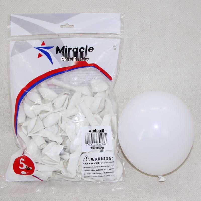 Miracle Star 5-inch Latex Balloons, 100 pcs - Ideal for Children's Birthday Party, Wedding Celebration, Room Decoration.