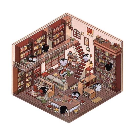 Zestaw naklejek 3D DIY Łagodzący stres Wielorazowe naklejki sceniczne z pęsetą Supermarket Kawa