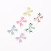 10PCS Planar Resin Bowknot Patches Small Dot Pattern for Scrapbook Diy Hairpin Decoration