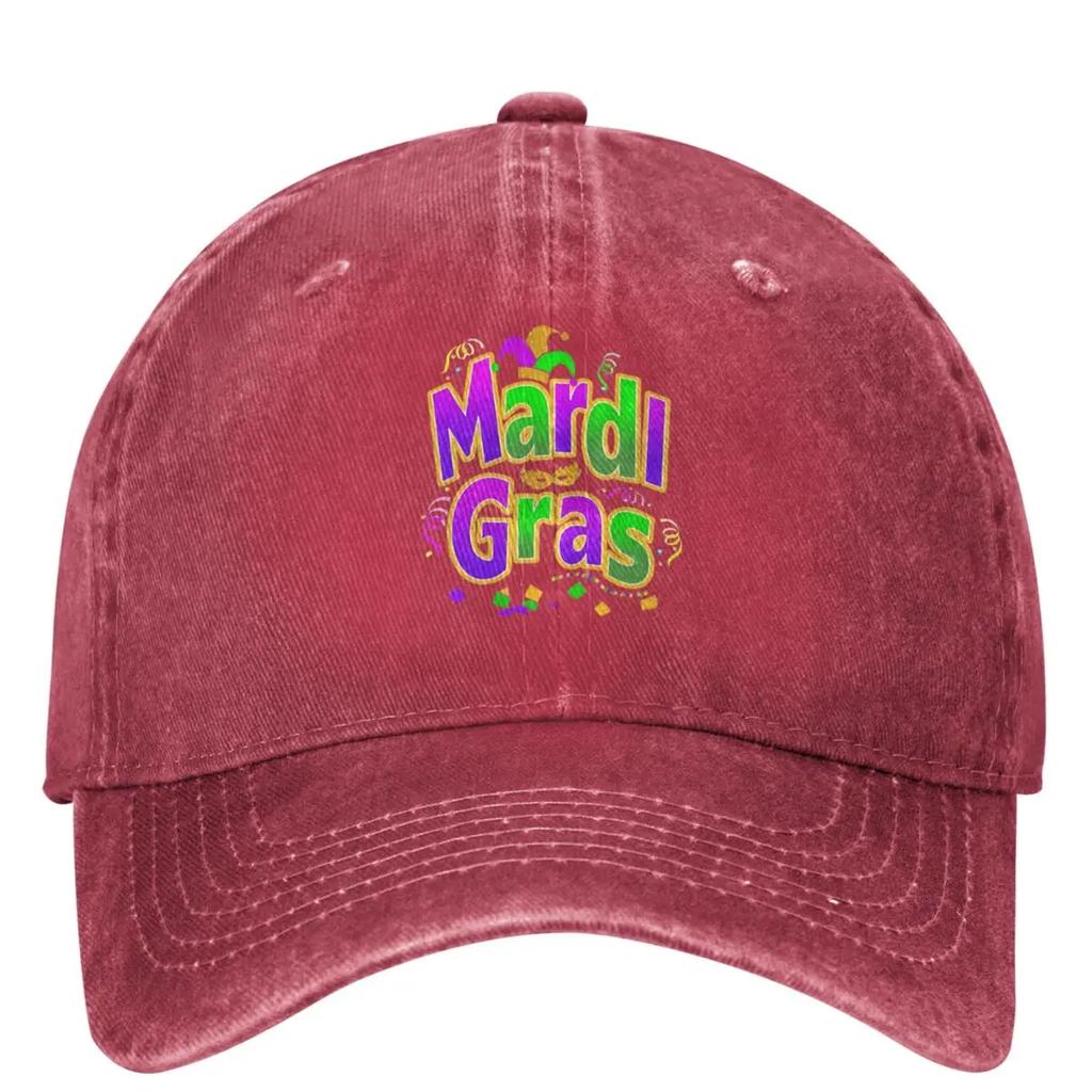 Mardi Gras Casual Baseball Cap Spring Trucker Hat Sun Visor Tennis Skate Snapback Cap Unisex Baseball Caps