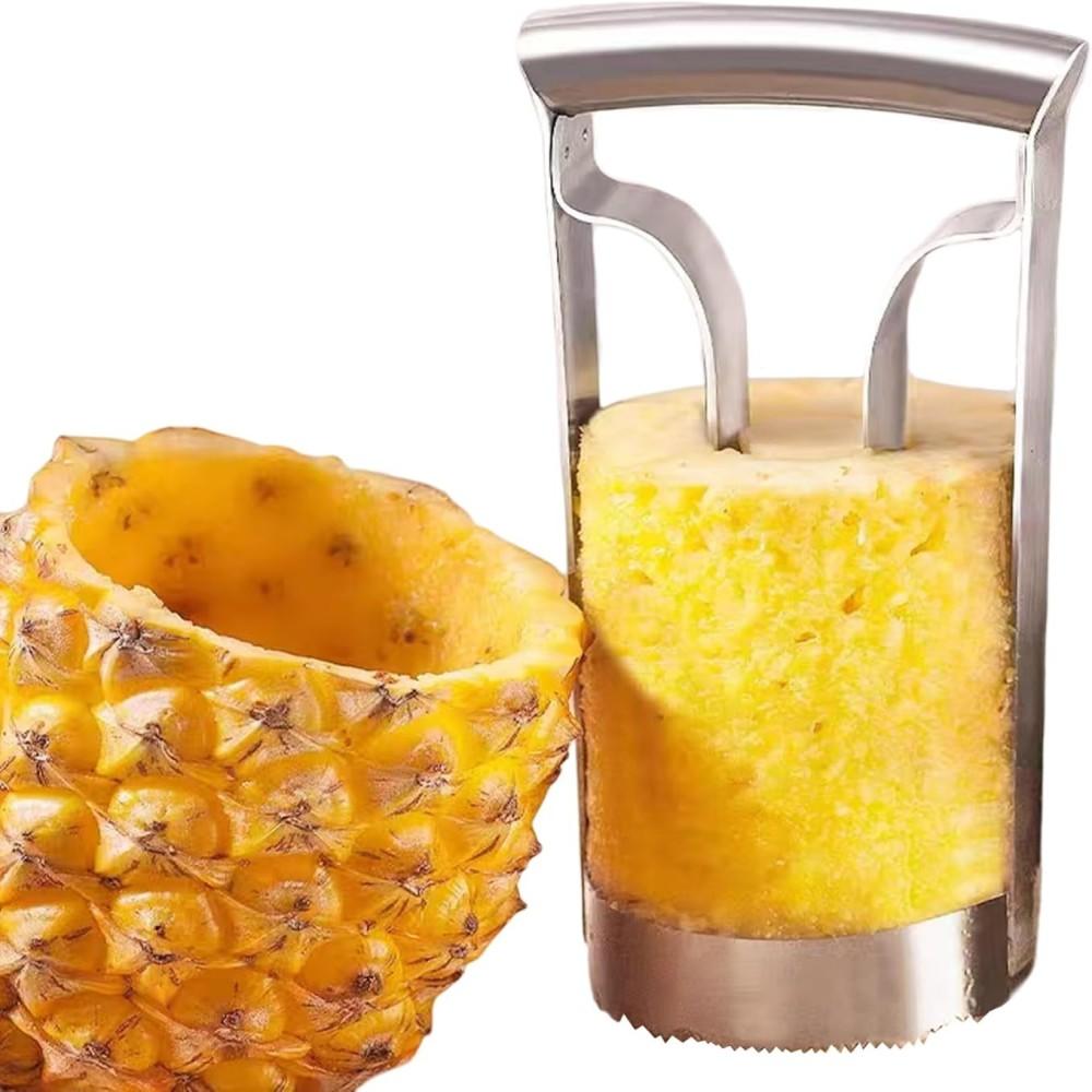 Pineapple Meat Extractor Pineapple Slicer Stainless Steel Pineapple Meat Extractor Core Peeler Multifunction Fruit Slicer Peeler Tool for Kitchen