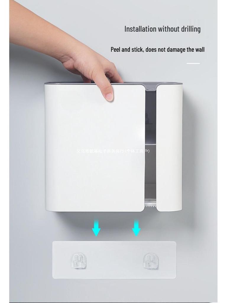 Wall-Mounted Waterproof Tissue Box & Toilet Paper Dispenser