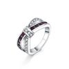 URMYLADY Classic 925 Sterling Silver Diamond 8 Size Rings For Women Colored Zircon Fashion Jewelry