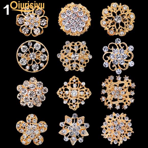 

12шт цветок полые свадебный шарф брошь булавки