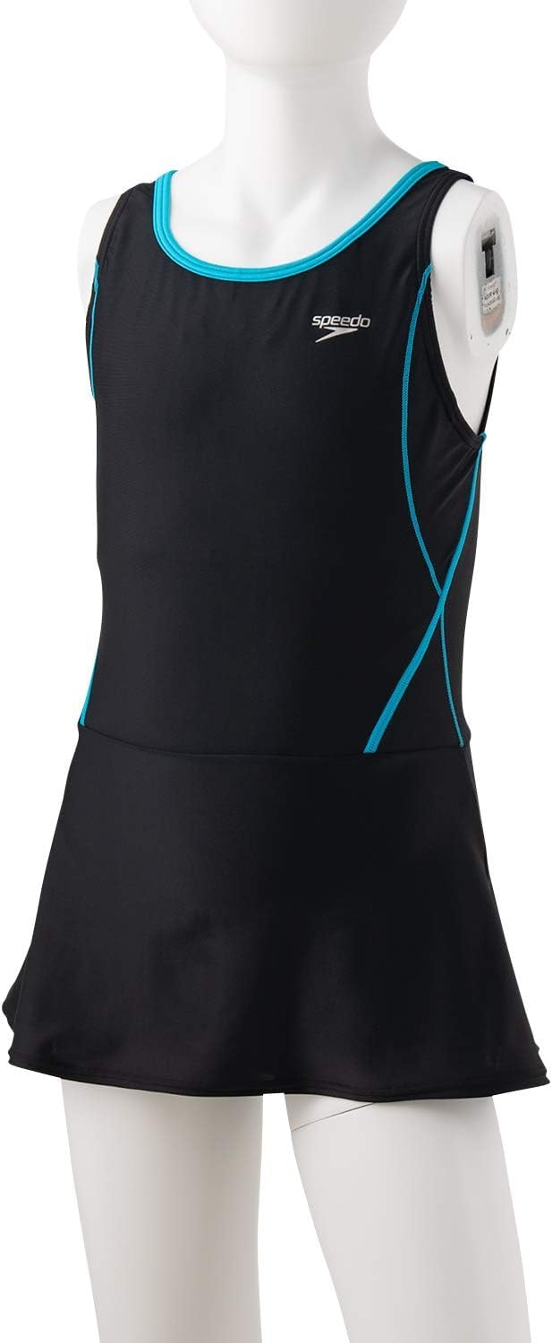 

Speedo School Swimsuit Rode Skirt Suit Swimming Girls SFG02016 170 Black/Turquoise