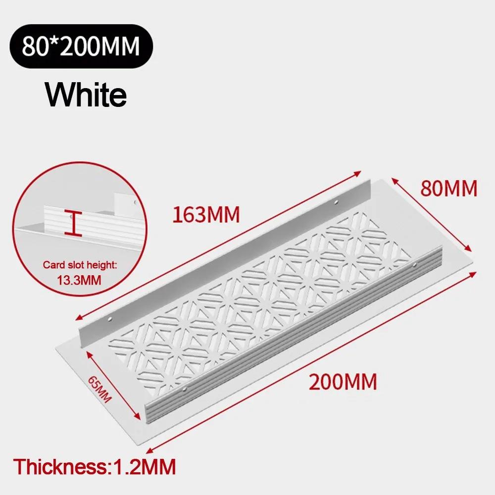 Aluminum Alloy Vents Cover Rectangle Louver Air Vent Decor 50/80mm Wide Breathable Mesh Hole Ornaments Furniture Hardware