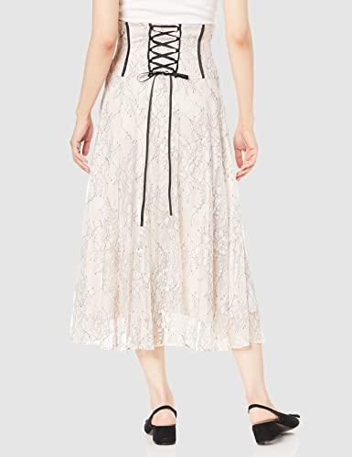 Jill by Jill Stuart Women's Ecru Skirt with Lace Trim, Size M