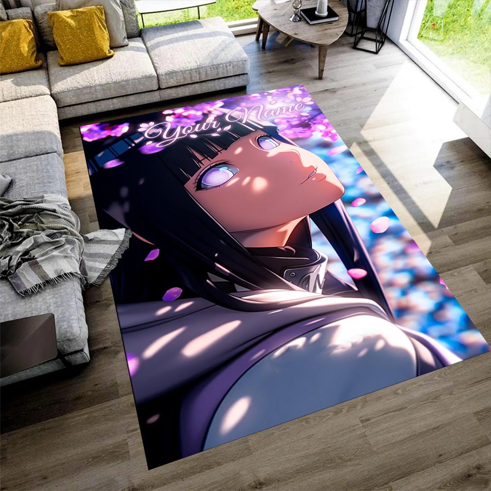 Naruto Character Customizable Name Area Rug Perfect for Living Rooms Kitchen Outdoor Game Room Anti-slip Rug Decorate Offices