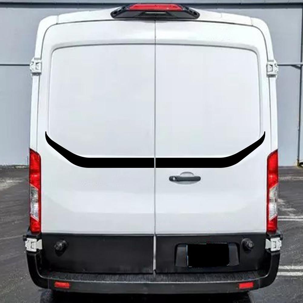 Car Rear Door Vinyl Decals Stripes Graphics Automobile Exterior Sticker Decoration Auto Accessories For Ford Transit Custom