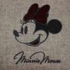 Marushin Disney Minnie Mouse Tote Bag, H35 x W32 x D8cm (excluding handles), featuring a big cute ribbon. Made with wool fabric by MOON, UK. Product