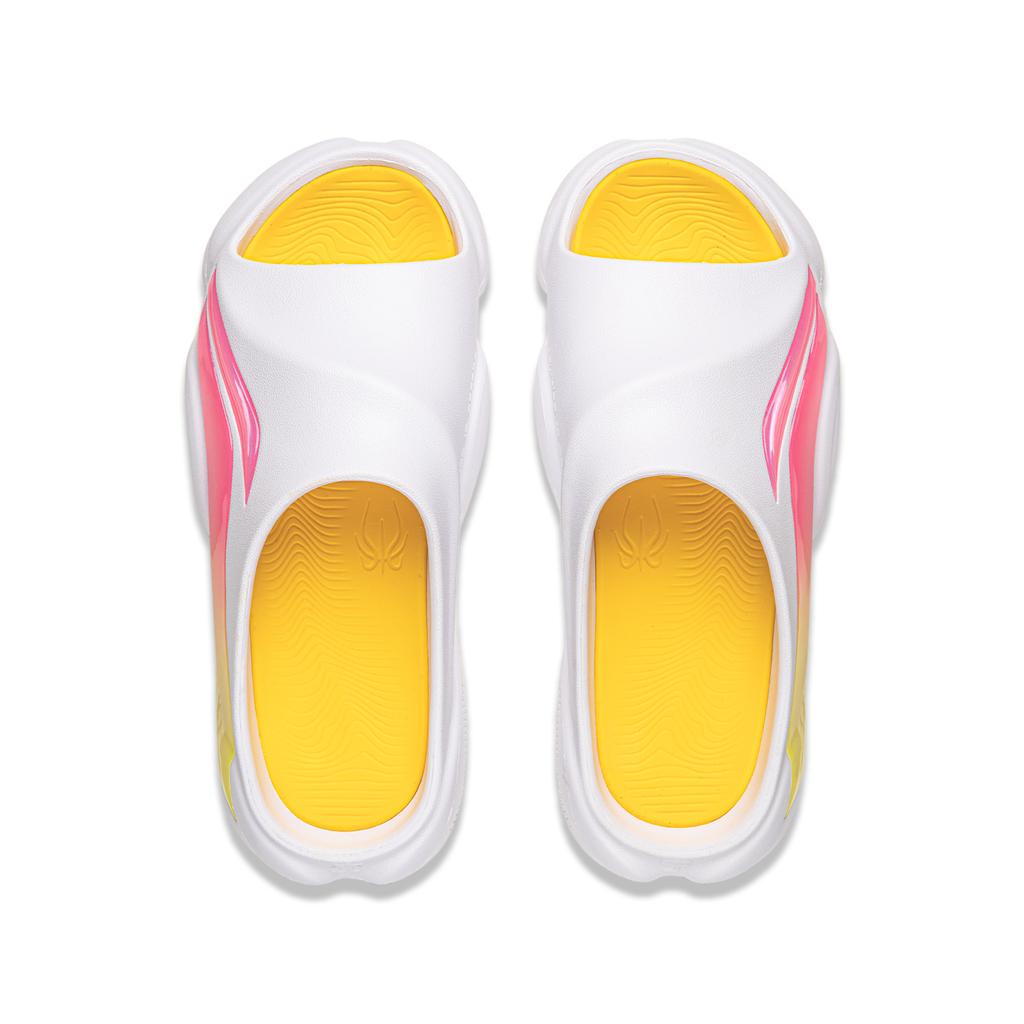 Li Ning Slide Slippers Men's White Pink Yellow ABTW001-1