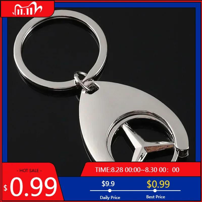 GLC GLB Car Logo Keyring Pendant Key Rings Keychain For Mercedes Benz W210 W211 W124 W168 W176 W203 W204 W123 C180 A200 CLA CLK